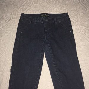 Dark blue jeans. Bottom wide cuff. S5. Like new!